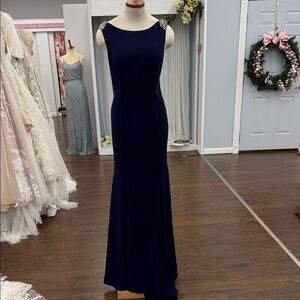 Sophisticated Navy Blue Maxi Dress